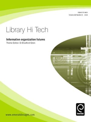 cover image of Library Hi Tech, Volume 26, Issue 1